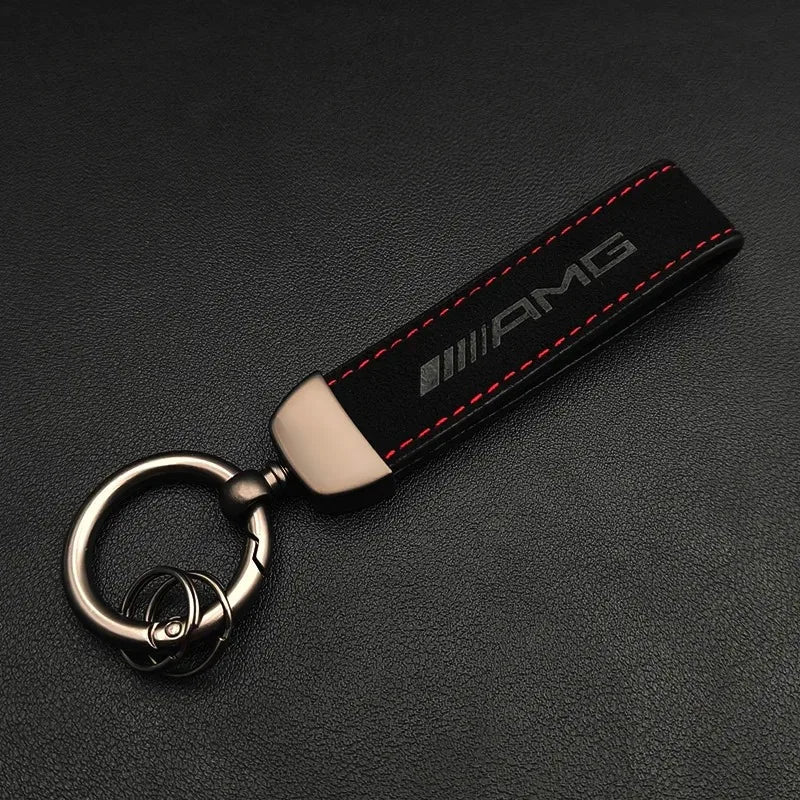 Mercedes AMG Suede Leather Keychain