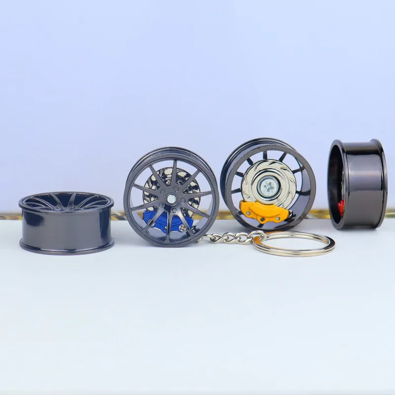 Wheel Hub Diecast Keychain