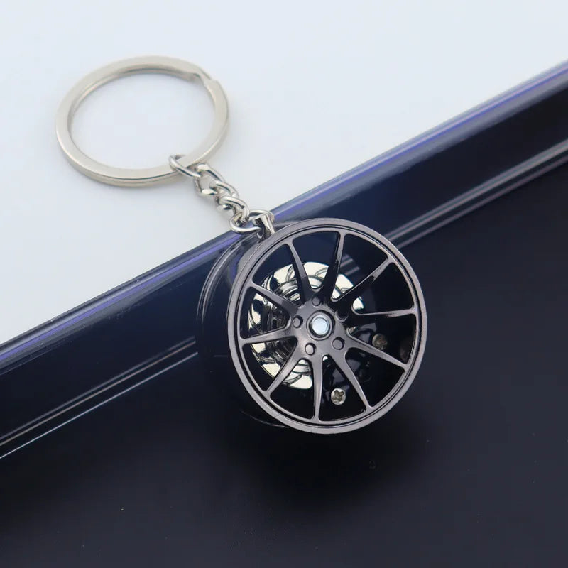Wheel Hub Diecast Keychain