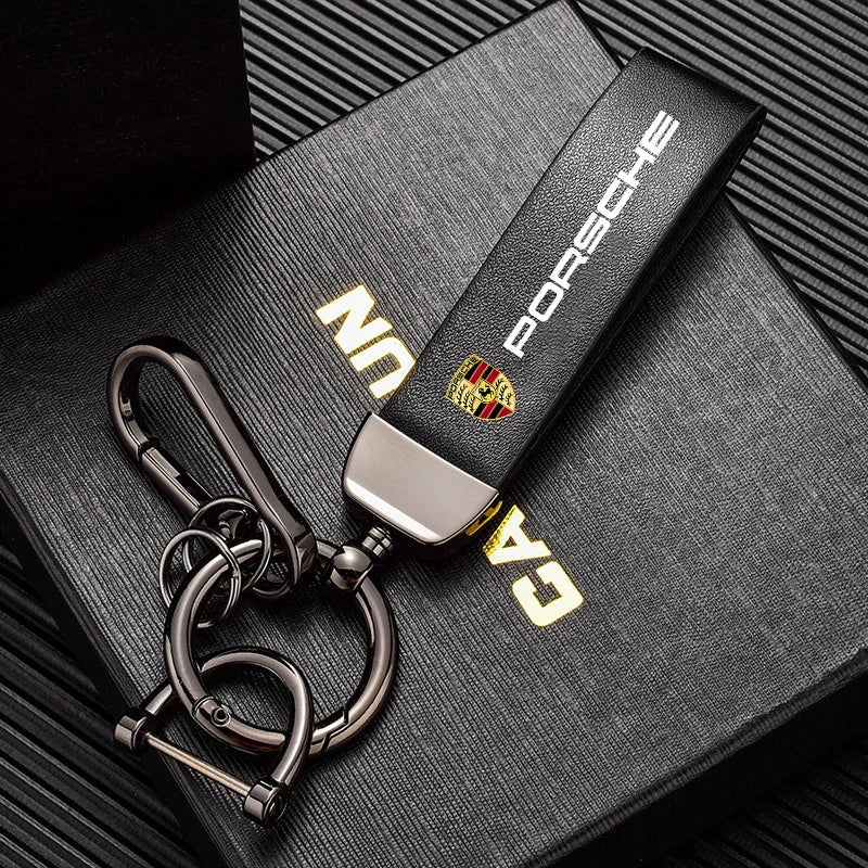 Porsche Genuine Leather Keychain
