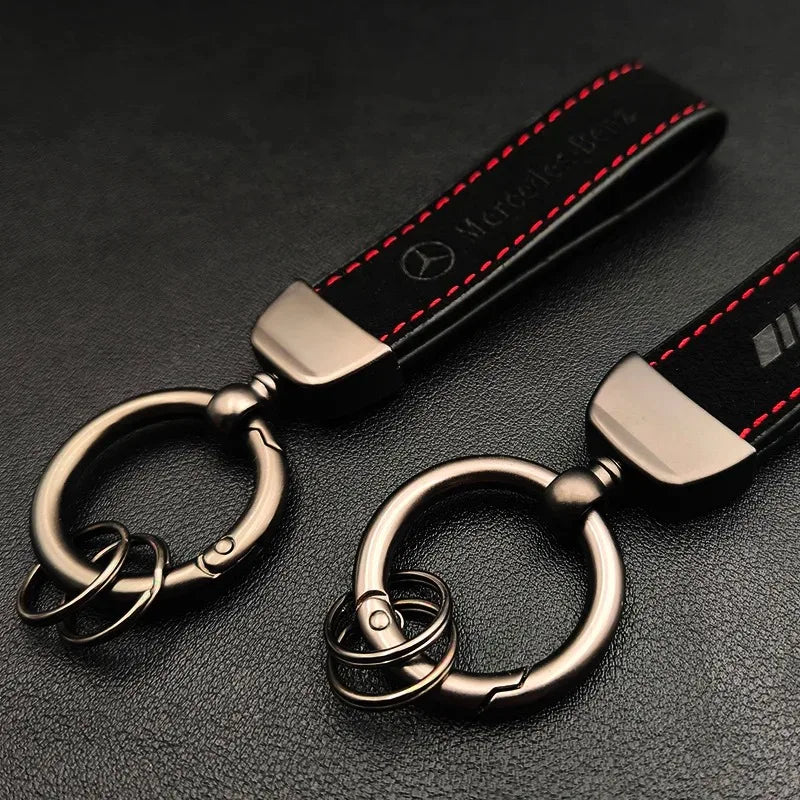 Mercedes AMG Suede Leather Keychain