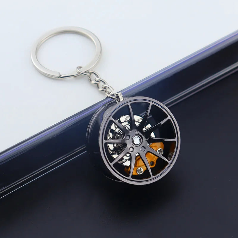 Wheel Hub Diecast Keychain