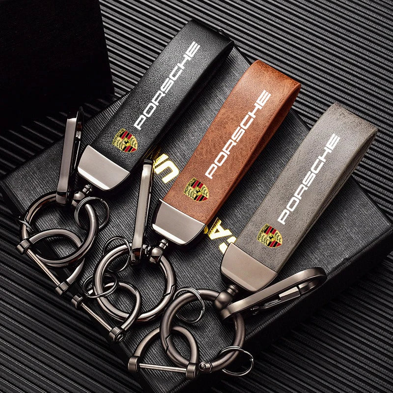 Porsche Genuine Leather Keychain