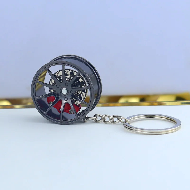 Wheel Hub Diecast Keychain