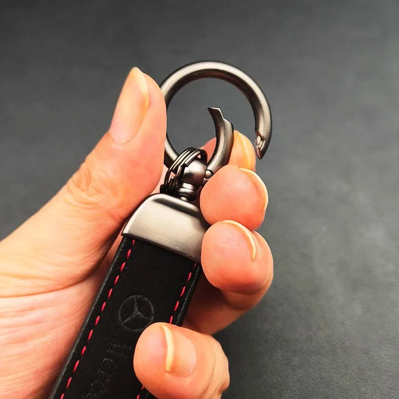 Mercedes AMG Suede Leather Keychain