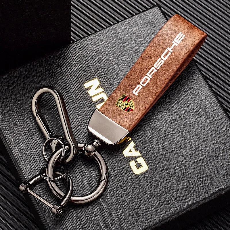 Porsche Genuine Leather Keychain