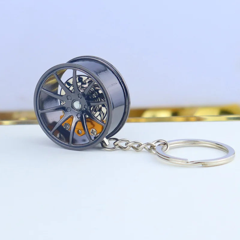 Wheel Hub Diecast Keychain