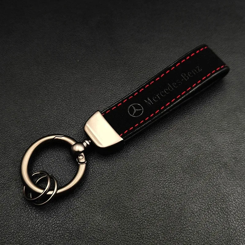 Mercedes AMG Suede Leather Keychain