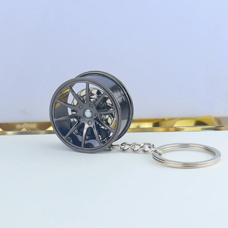 Wheel Hub Diecast Keychain