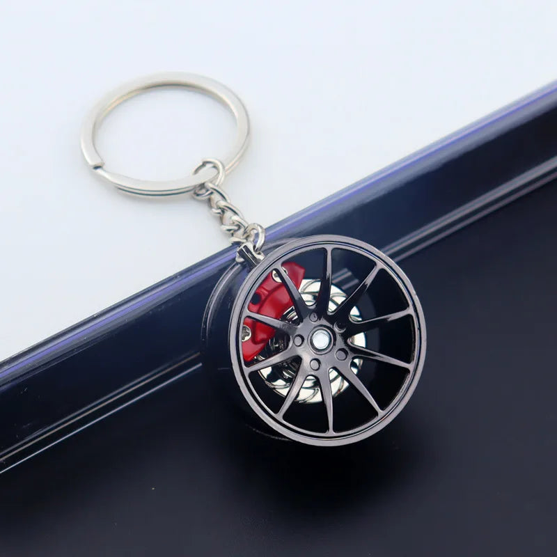 Wheel Hub Diecast Keychain