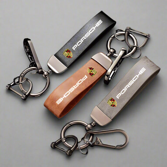 Porsche Genuine Leather Keychain