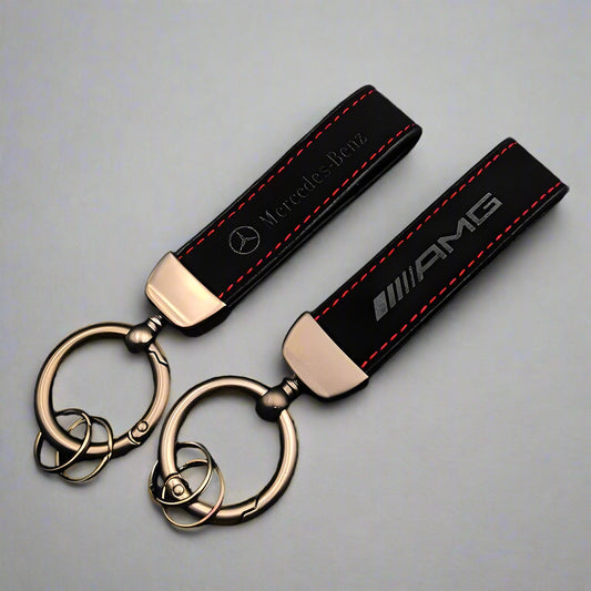 Mercedes AMG Suede Leather Keychain