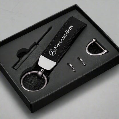 Mercedes-Benz Suede Leather Keychain