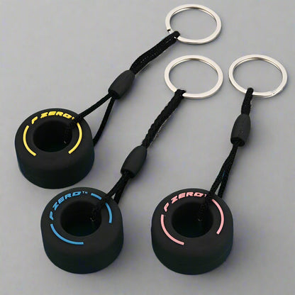 F1 Racing Tire Keychain