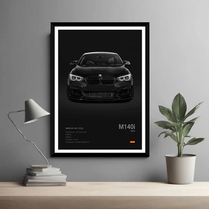 Decorative Car Display Poster Black 21x30cm