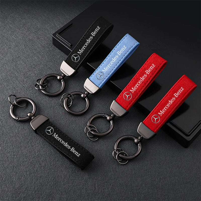 Mercedes-Benz Suede Leather Keychain