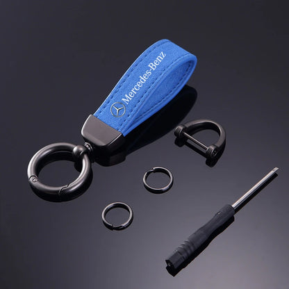 Mercedes-Benz Suede Leather Keychain